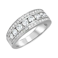 BAGUE OR BLANC 14K