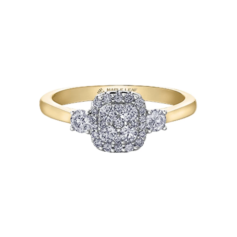 14K 2 TONE GOLD RING
