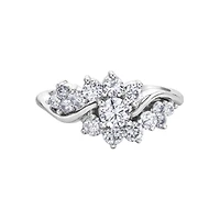 10K WHITE GOLD RING