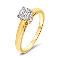 BAGUE À DIAMANTS EN OR 10K