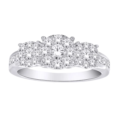 BAGUE À DIAMANTS EN OR 10K