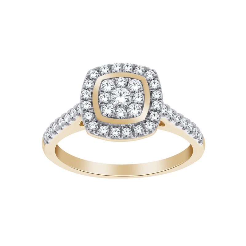 BAGUE POUR FEMME EN OR 2 TONS 10K