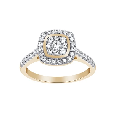 BAGUE POUR FEMME EN OR 2 TONS 10K