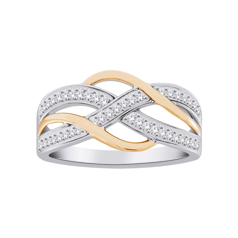 10K 2 TONE GOLD RING