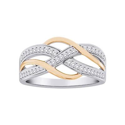 10K 2 TONE GOLD RING