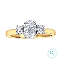 BAGUE EN OR 2 TONS 14K