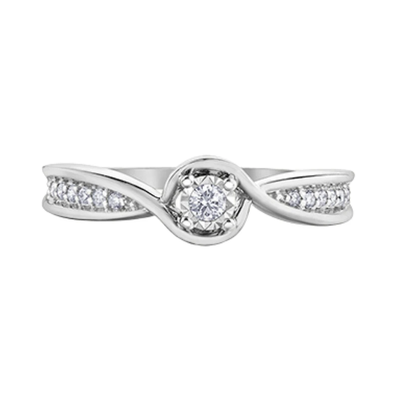 10K WHITE GOLD RING
