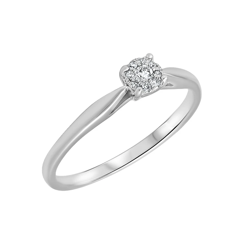 10K WHITE GOLD RING