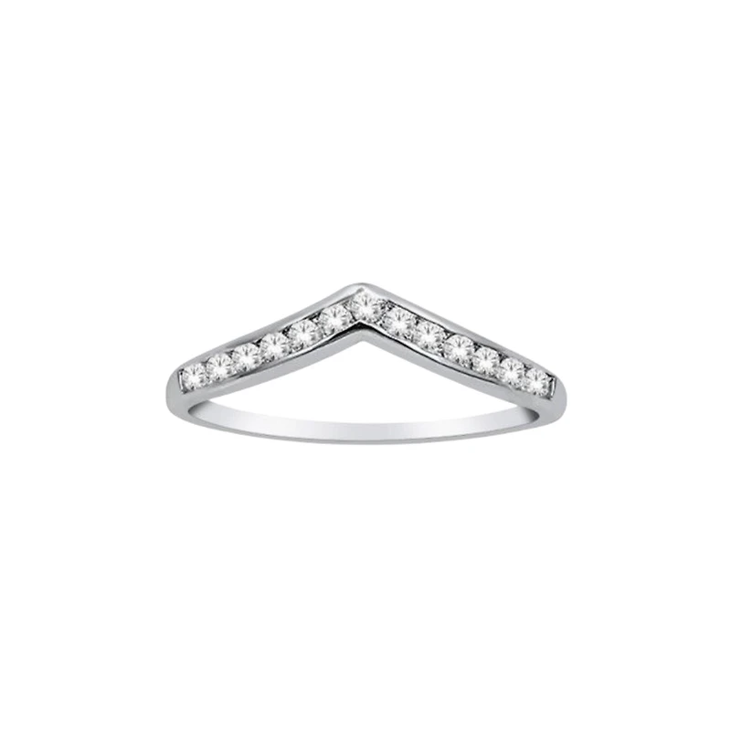 RING FOR WOMEN 10K WHITE GOLD