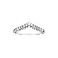 RING FOR WOMEN 10K WHITE GOLD