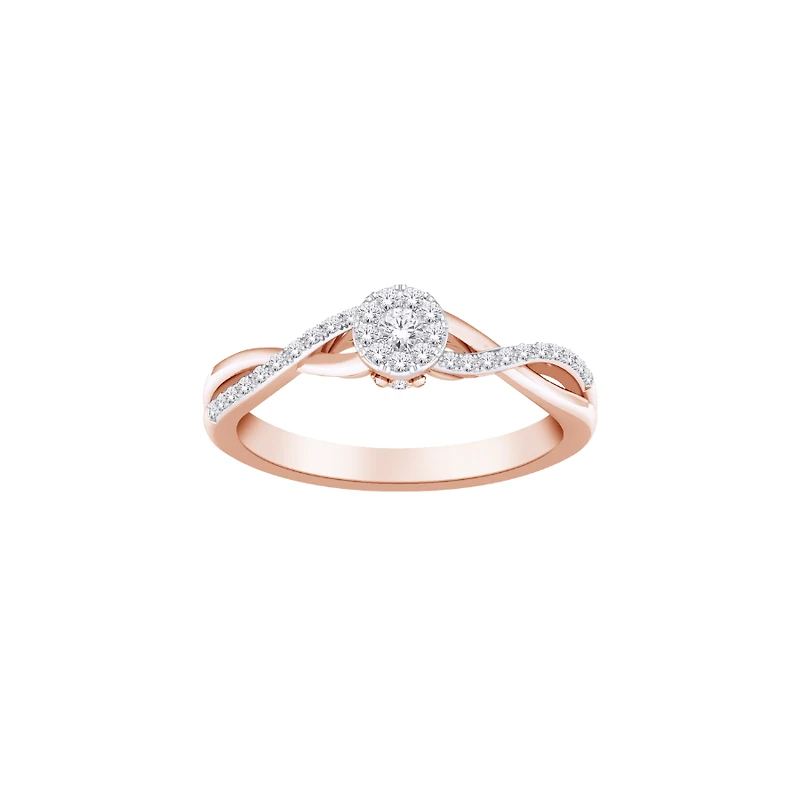 10K GOLD RING WITH DIAMONDS