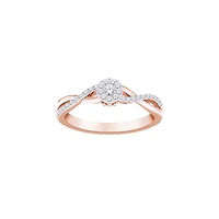 10K GOLD RING WITH DIAMONDS
