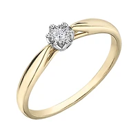 2 TONE 10K GOLD RING FOR WOMEN