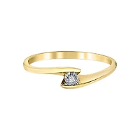 10K YELLOW AND WHITE GOLD RING