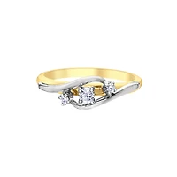 10K TWO TONE GOLD RING