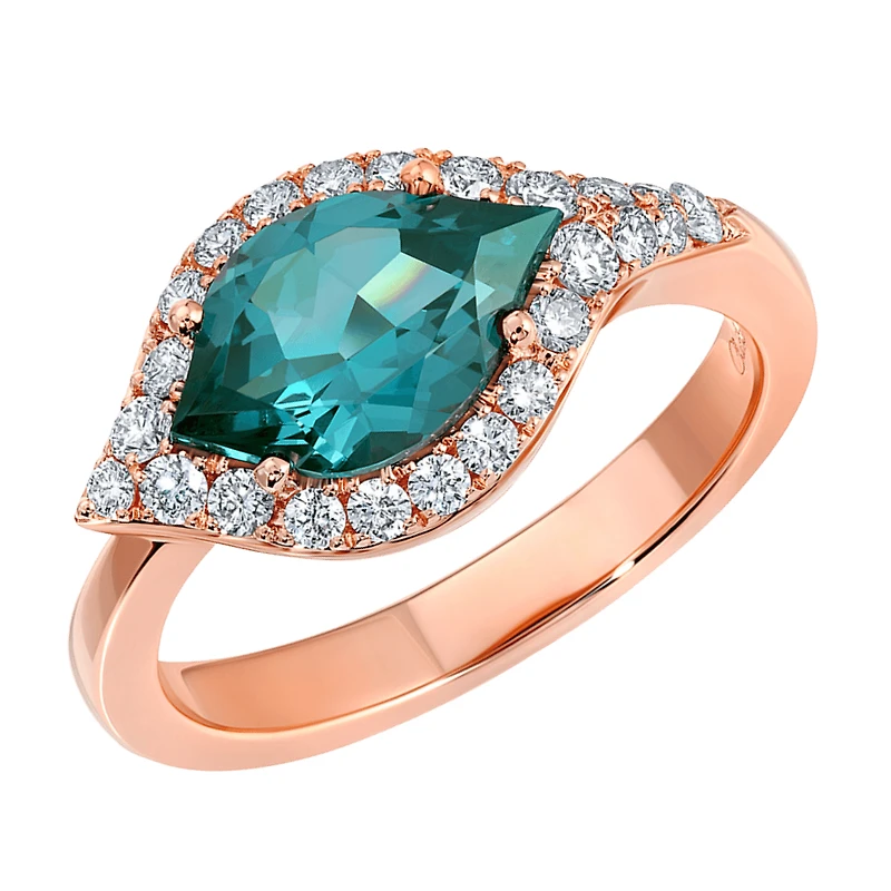 BAGUE OR ROSE 14K