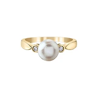 10K GOLD RING WITH PEARL