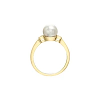 10K GOLD RING WITH PEARL