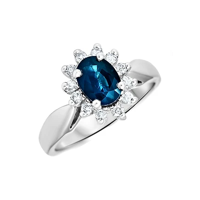 BAGUE OR BLANC 10K