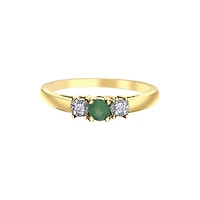 10K GOLD RING WITH EMERALD