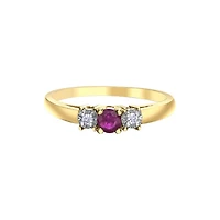 BAGUE EN OR 10K AVEC RUBIS