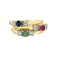 BAGUE EN OR 10K AVEC SAPHIR