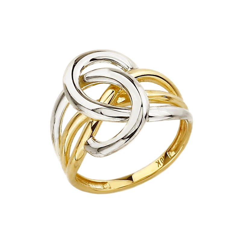 BAGUE EN OR 10K- RHODIUM