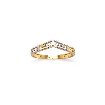 10K GOLD RING- RHODIUM