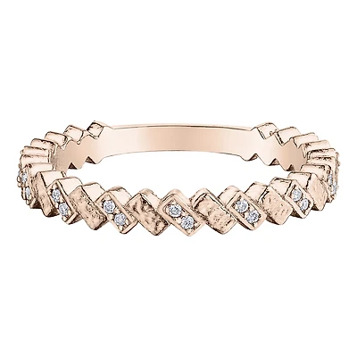 10K PINK GOLD RING