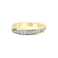 10K GOLD RING WITH DIAMONDS