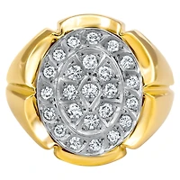 JONC EN OR BLANC ET JAUNE 10CT