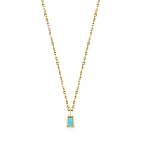 SILVER PENDANT NECKLACE 19''