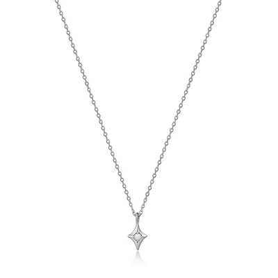 SILVER PENDANT NECKLACE 17''