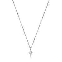 SILVER PENDANT NECKLACE 17''