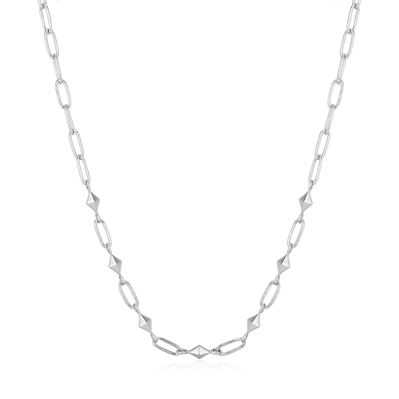 925 SILVER NECKLACE- RHODIUM 16