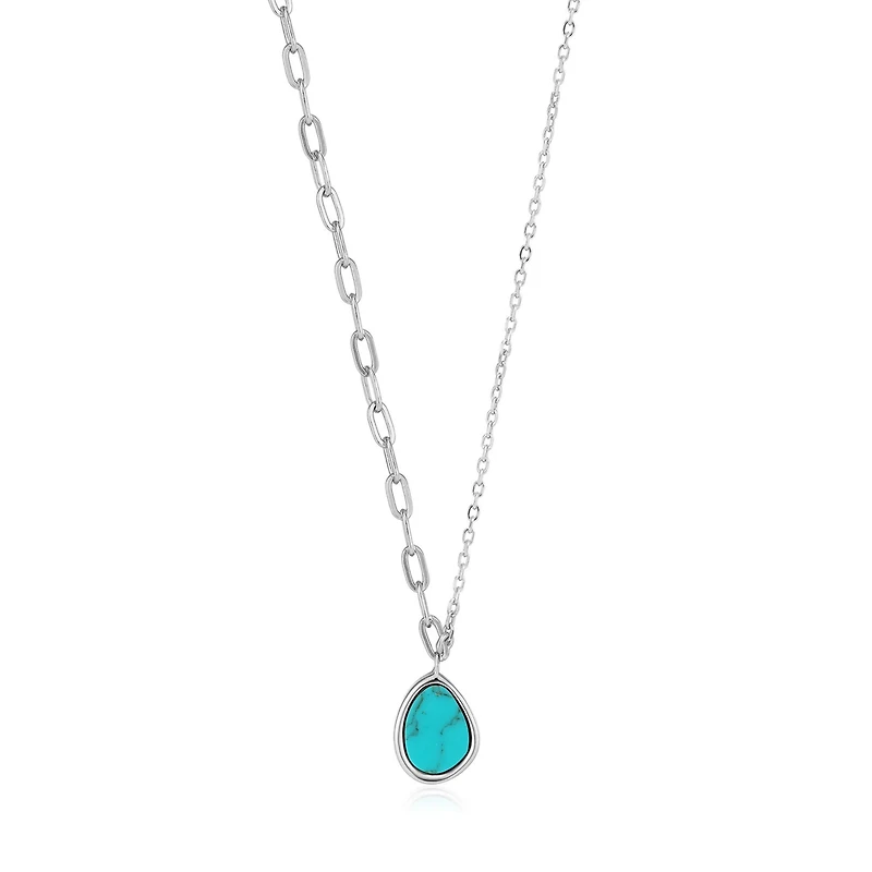 SILVER PENDANT NECKLACE 18''