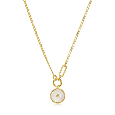 SILVER PENDANT NECKLACE 19''