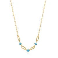 SILVER NECKLACE 17''