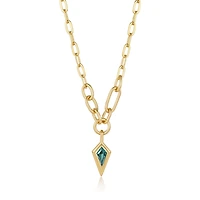 SILVER PENDANT NECKLACE 18''