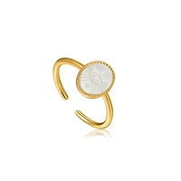 14K GOLD PLATED SILVER RING