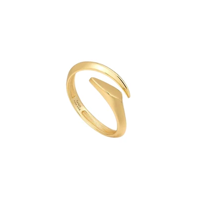 14K GOLD PLATED SILVER RING