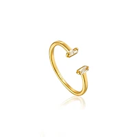 BAGUE EN ARGENT PLAQUÉE OR 14K
