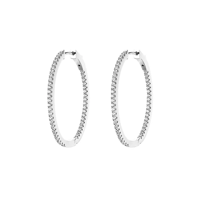 SILVER HOOP EARRINGS