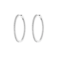 SILVER HOOP EARRINGS