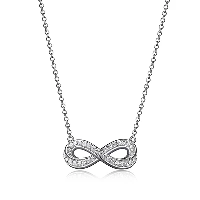 INFINITY STERLING SILVER NECKLACE