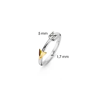 BAGUE FLÈCHE EN ARGENT