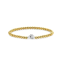 SILVER BRACELET WITH SILVER BALLS