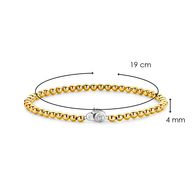 SILVER BRACELET WITH SILVER BALLS