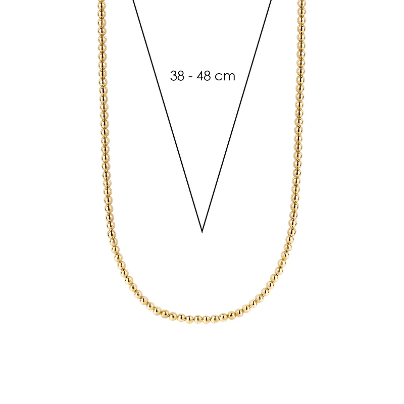 COLLIER EN ARGENT AVEC BOULES