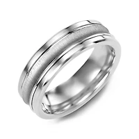 TUNGSTEN AND 10K GOLD RING MEN 7MM